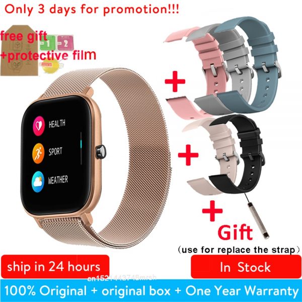 P8 1.4 inch Smart Watch Men Full Touch Smartwatch Fitness Tracker Blood Pressure Fitness Tracker Smart Clock Women Smartwatch.