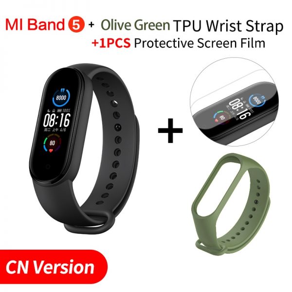 Original Xiaomi Mi Band 5 Smart Bracelet 1.1" AMOLED Colorful Screen Heart Rate Fitness Tracker Bluetooth 5.0 Waterproof Miband5