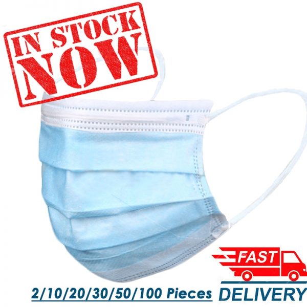 In stock! Fast Delivery! High Quality Non Woven Disposable Face Mask 3 Layers Anti-Dust Face Masks Ear loop Mouth Mask
