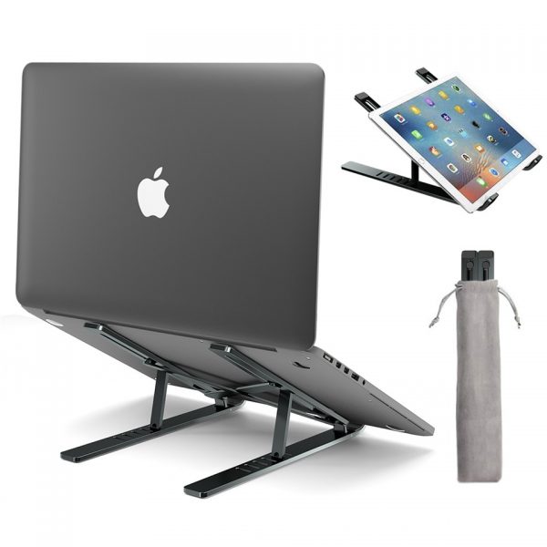 LINGCHEN Laptop Stand for MacBook Pro Air Notebook Foldable Aluminium Alloy Laptop Holder Bracket Laptop Holder for Notebook